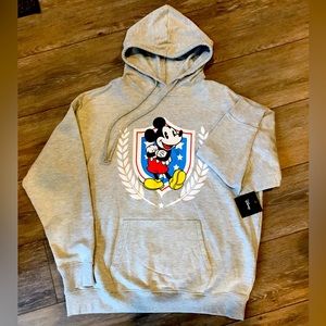 NWT Disney Mickey Mouse Grey Hoodie/Sweatshirt